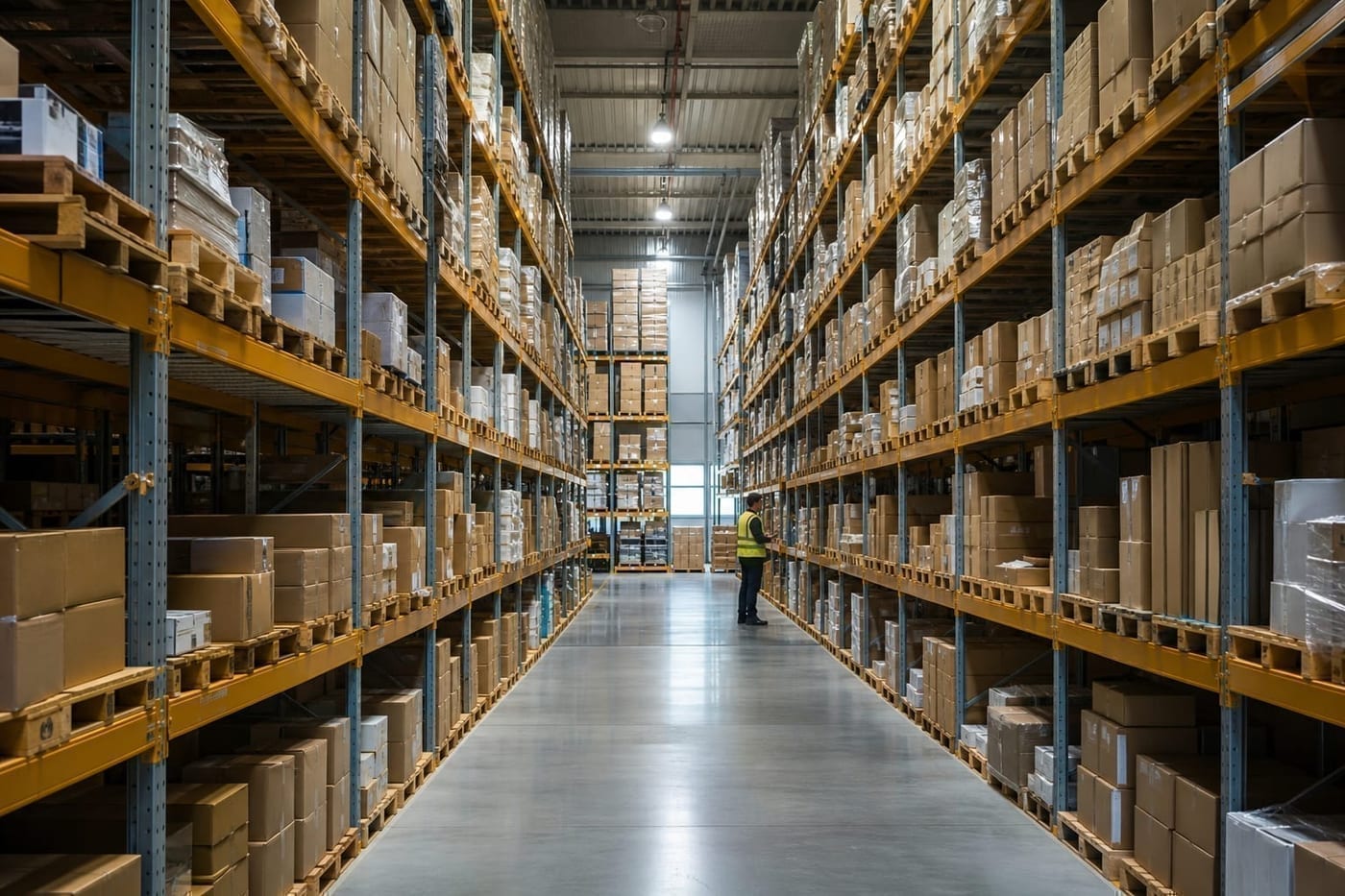 Fulfillment warehouse ready for last-mile dispatch